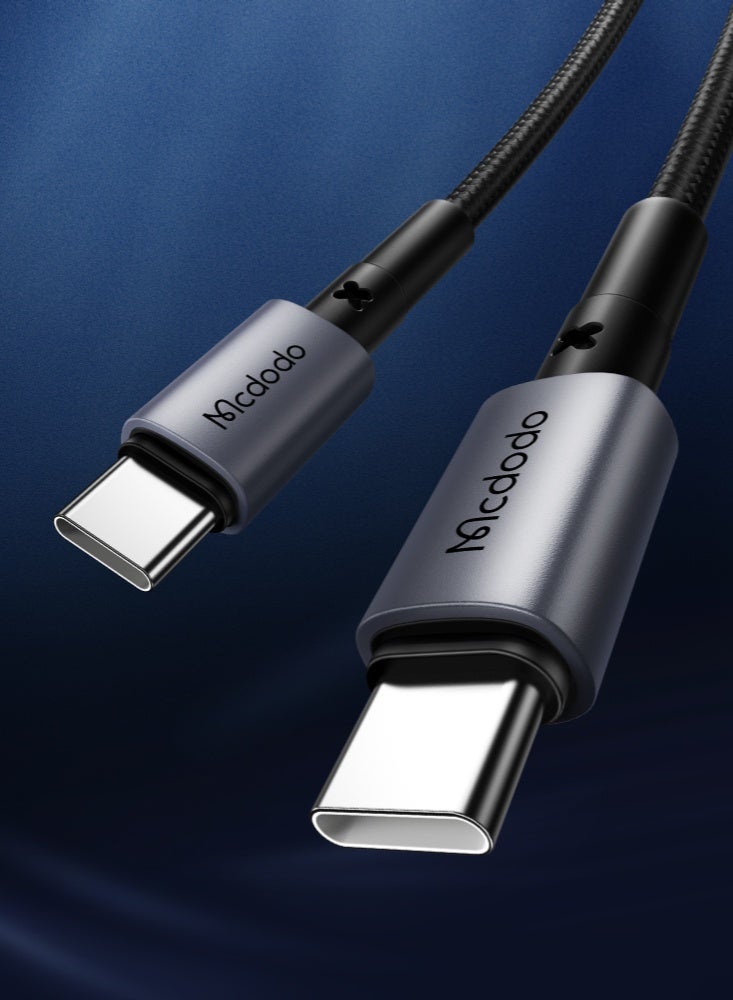 Mcdodo CA-3131 USB-C to USB-C Cable 65W Fast Charging Data Cable 1.5m Black Type-C Charging & Sync Cable - Image 2