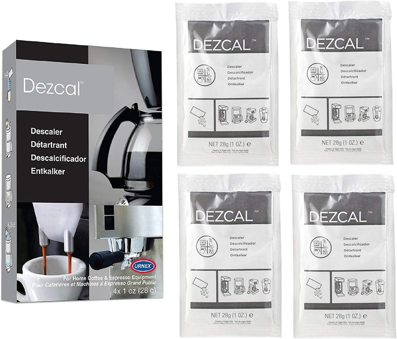Urnex Dezcal Coffee and Espresso Descaler and Cleaner - 2 Pack - Activated Scale Remover Use with Home Coffee Brewers Espresso Machines Pod Machines Capsule Machines Kettles Garmet Steamers - Image 2