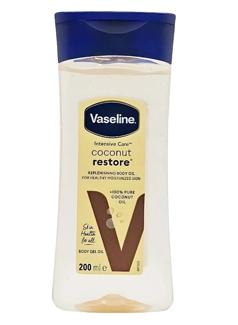 فازلين زيت الجسم إنتينسيف كير مع زيت جوز الهند النقي 200مل