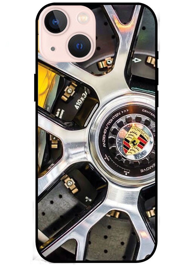 EYE CATCH Protective Case Cover For Apple iPhone 13 Mini Porsche Wheel  - Image 1