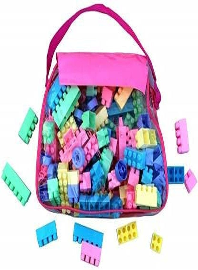 FLYmart Creative Smart Kids: Unbreakable Building Blocks Toy Set (58 Pcs) with Bag - Elevate Skill IQ, Foster Cognitive Skills, and Ignite Imagination - Image 3