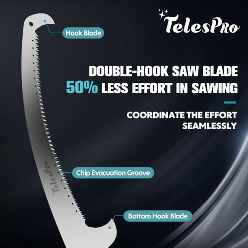 TelesPro Multi-Purpose Handheld Pruning Saw - 16-Inch Blade, Compatible with Standard US Acme Thread Poles (Pole Sold Separately), Ideal for Tree Trimming - Image 5