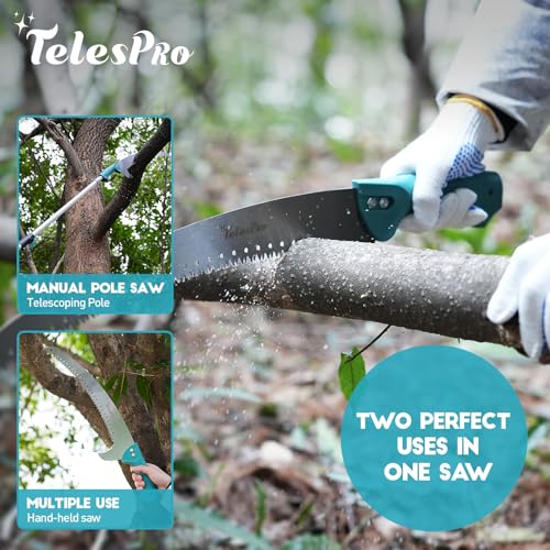 TelesPro Multi-Purpose Handheld Pruning Saw - 16-Inch Blade, Compatible with Standard US Acme Thread Poles (Pole Sold Separately), Ideal for Tree Trimming - Image 3