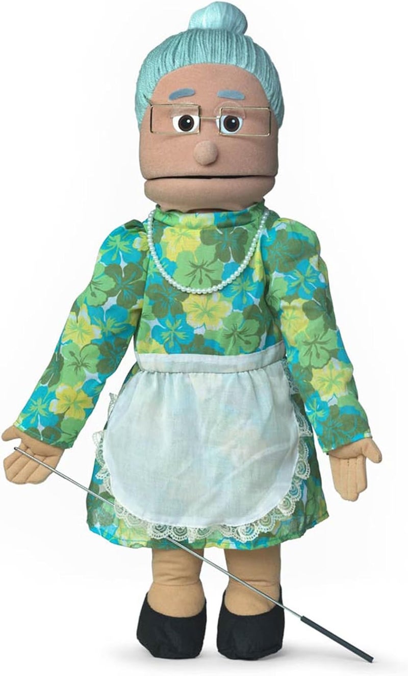 Silly Puppets 25" Granny Ventriloquist Puppet - Hispanic Grandmother Full Body Doll - Image 1