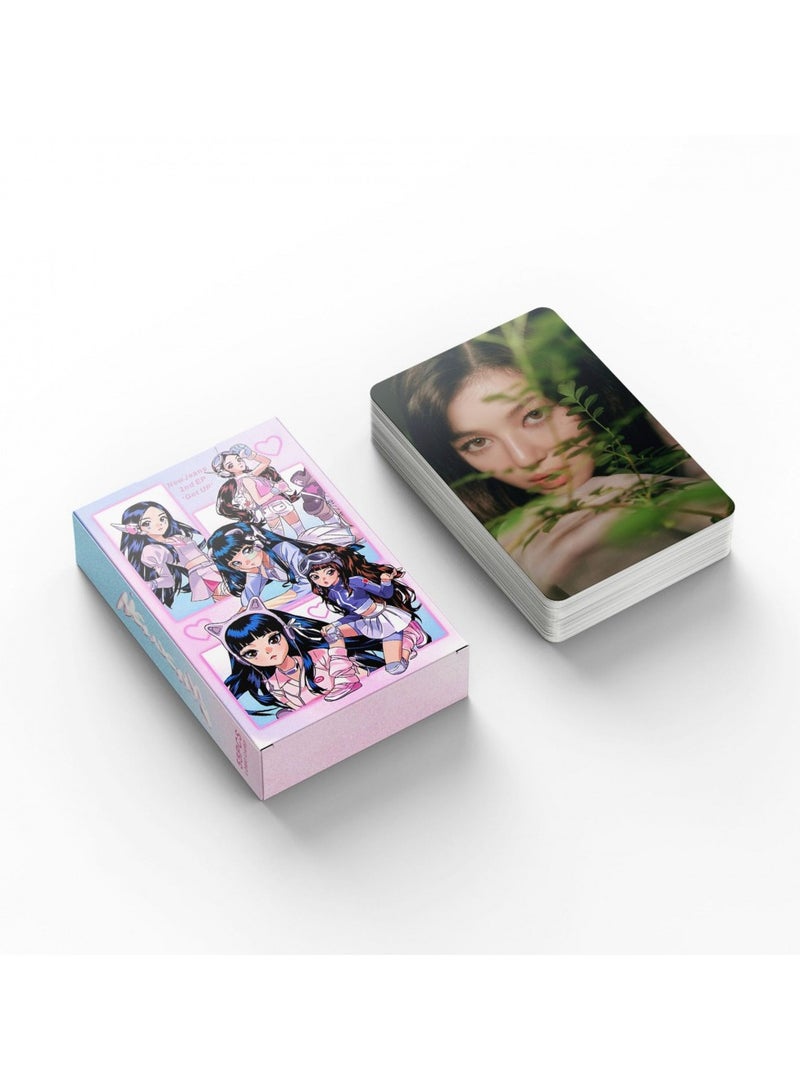 NIBEMINENT 55 قطعة بطاقات لومو Kpop NJZ GET UP لجمع الهدايا لمحبي المعجبين - Image 3