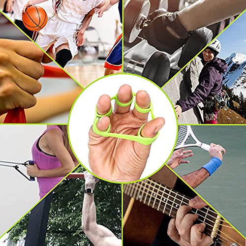 GTC Hand Strengtheners Bands Stretcher Exerciser Trainer Forearm Grip Workout for Hand Strengthening Exercise and Stress Relief Multicolor RF-5 (Pack of 1) - Image 5