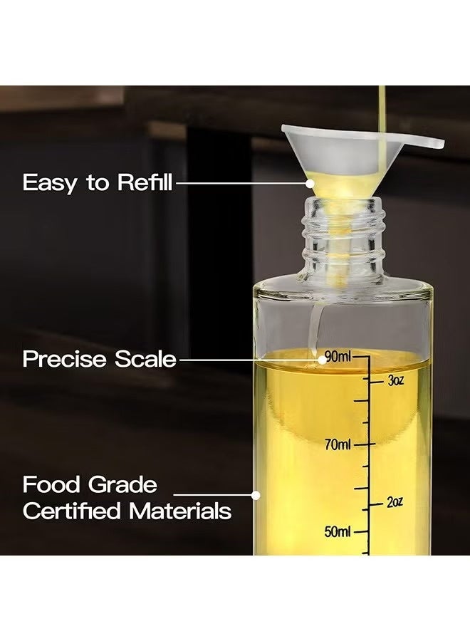 Trendify Oil Sprayer Bottle Set for Cooking – Reusable Spray Dispenser for BBQ, Salad, Baking & Air Fryer – Fine Mist Olive Oil Sprayer for Kitchen Use, BPA Free & Leak-Proof, 1 Oil Sprayer/Dispenser * 1 Cleaning Brush * 1 Oil Pasting Brush * 1 Funnel, 100 ml - Image 5