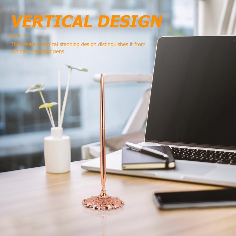 Gold Tone Metal Ballpoint Pen for Business Office Hotel Reception and Signature Use - Image 5