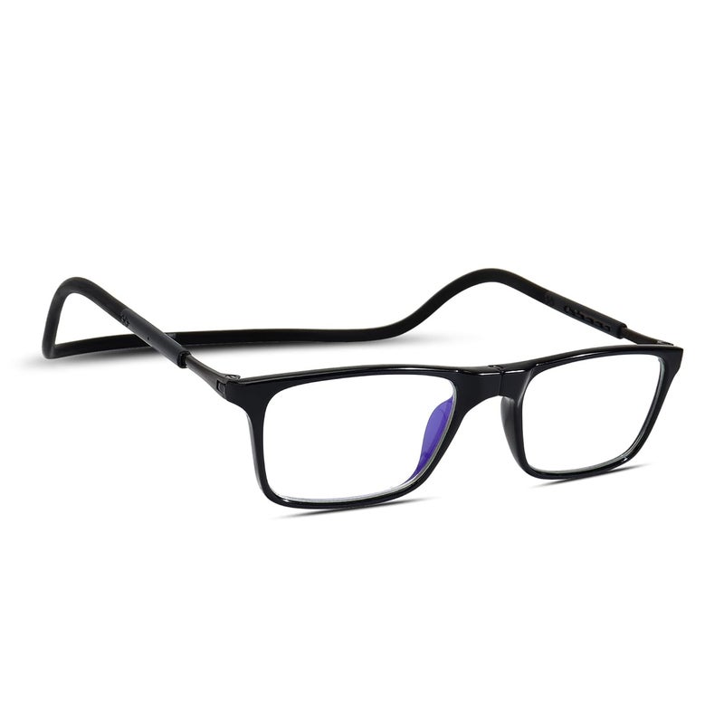 IRYZ EYEWEAR Magnetic Detachable Square Spectacles for Men & Women | Medium Size | Zero Power | Dummy Lens | Trendy Design, Comfortable Fit - Image 1