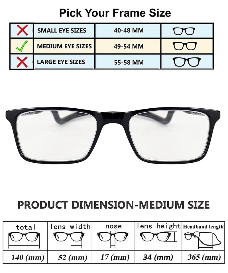 IRYZ EYEWEAR Magnetic Detachable Square Spectacles for Men & Women | Medium Size | Zero Power | Dummy Lens | Trendy Design, Comfortable Fit - Image 2