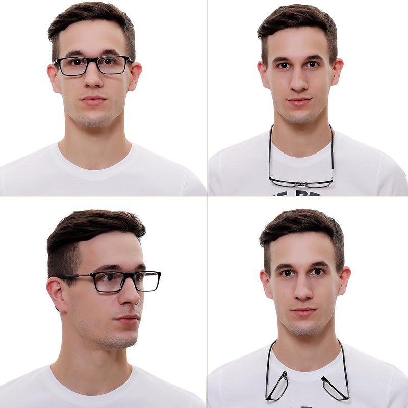 IRYZ EYEWEAR Magnetic Detachable Square Spectacles for Men & Women | Medium Size | Zero Power | Dummy Lens | Trendy Design, Comfortable Fit - Image 5
