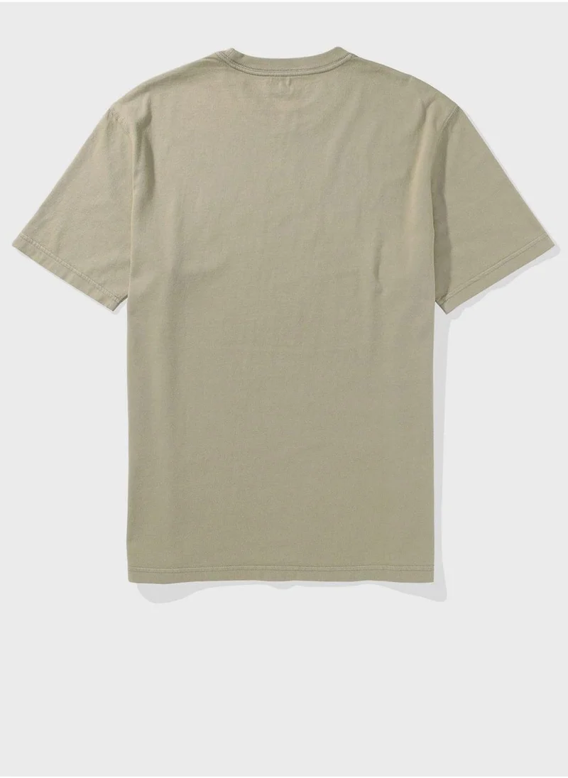 American Eagle Essential Crew Neck Knitted T-Shirt