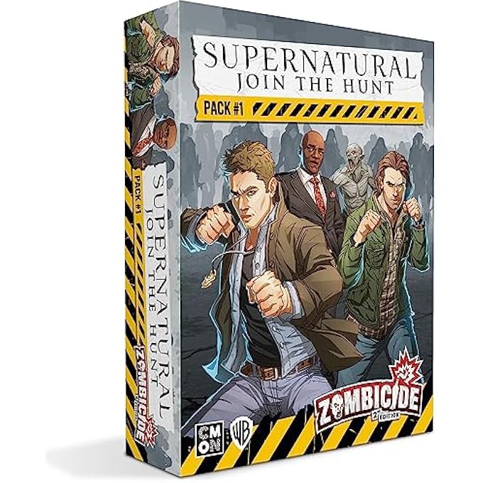 Zombicide Supernatural Character Pack 1  Sam Dean Alpha Vampire Wendigo  Unleash Hellish Action Cooperative Strategy Board Game for Ages 14 16 Players 60 Minute Playtime Made