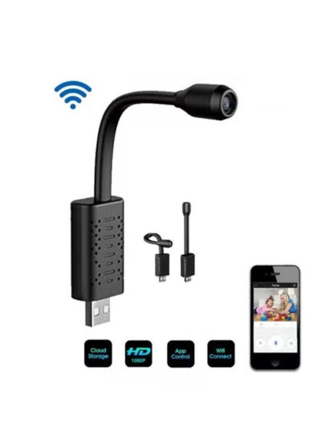 ACLIX Full HD 4K 1080p USB WiFi Mini camera WiFi wireless camera USB Plug Mini security camera 1080p HD motion detection Monitor For Home Office indoor  - Image 1