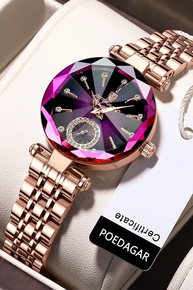 پوداجار مقاومة للماء النساء ساعة الكوارتز، النساء ساعات المعصم - Image 2