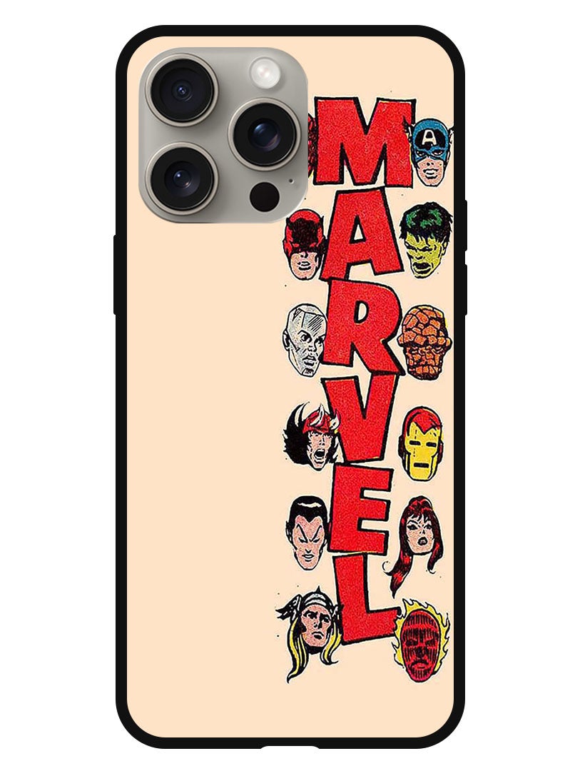 Theodor Protective Case Anti Scratch Shock Proof Bumper Cover For iPhone 15 Pro Max Marevl - Image 1