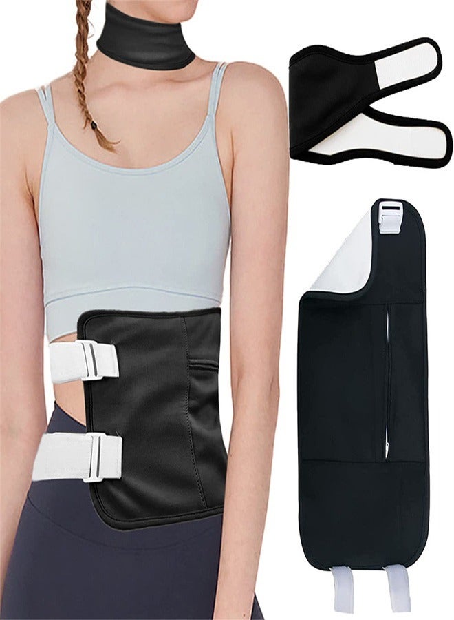 Generic Reusable and Leak-proof Castor Oil Pack, Soft and Flexible, Essential Oil Assisted Waist Belt for Oil Therapy  - Image 1