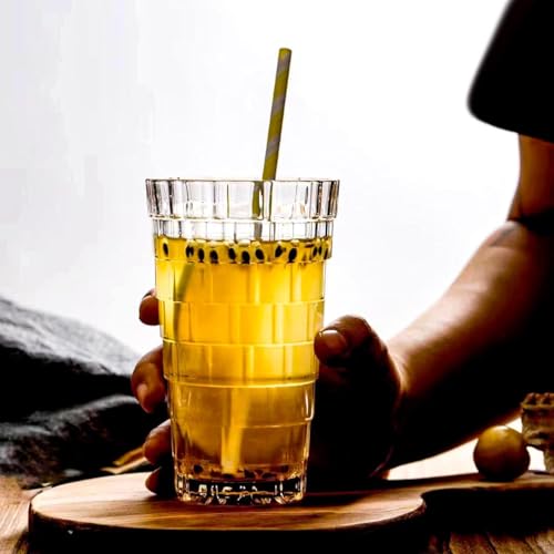 MARTVIA 350 ML Water Glass Tumbler Highball Glasses Clear Iced Tea and Glasses for Drinking Cocktail, Juice, Milkshake, Coke, Soda, Dishwasher Safe Pack of 6 (MT-04) - Image 3