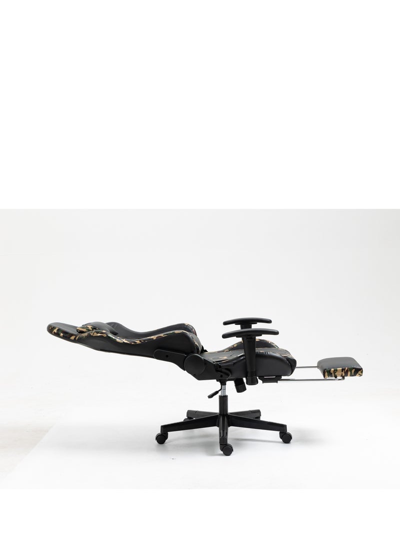 EMZJ PC Computer Gaming Chair  for Game Office Students Ergonomic Recliner Lumbar Back Headrest Pillow Support Pain Relief Armchair with FootRest - Image 3