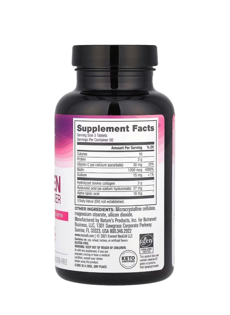 نيوسيل Marine Collagen Peptides + Hyaluronic Acid 120 Capsules - Image 2
