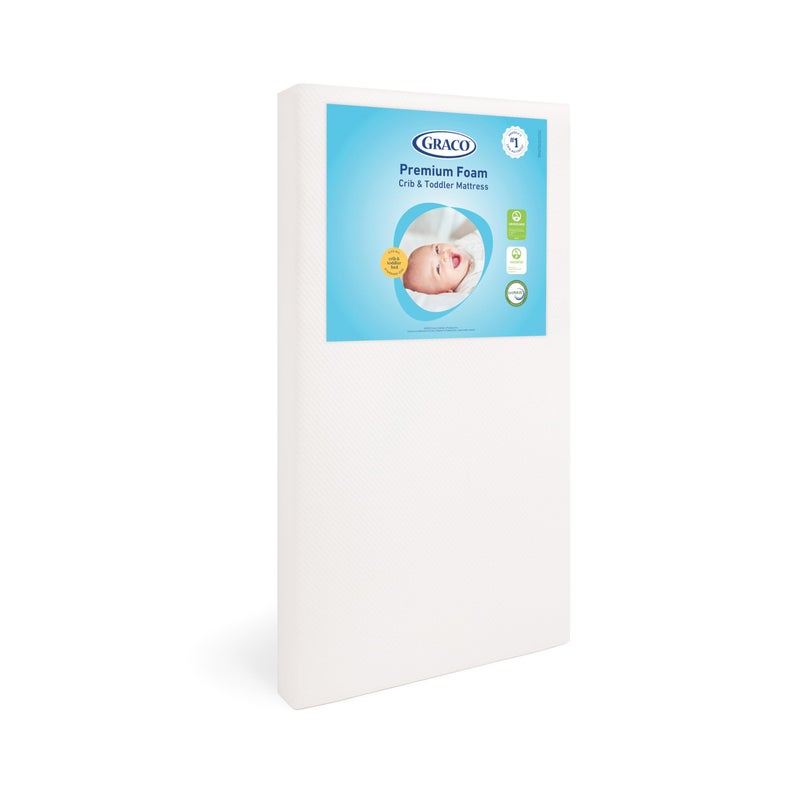 Graco Premium Crib Mattress & Protector Value Bundle (1-Pack) â€“ Includes GREENGUARD Gold Certified Crib & Toddler Mattress, GREENGUARD Gold Certified Waterproof Protector - Image 1