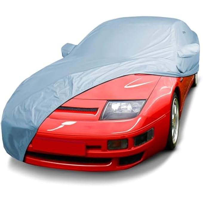 rayihni Custom Car Cover for Nissan 300ZX 2+2, Waterproof All-Weather Rain Snow UV Sun Protector Full Exterior Indoor Outdoor Car Cover with Strap (Year Fits 1984-1996) - Image 1