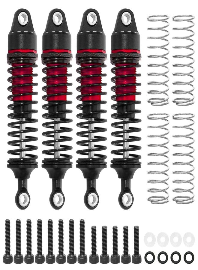 LRFHL RC Shock Absorber Set Aluminum Adjustable Shock Damper for Arrma 1/18 Granite Grom 1/16 Mojave Grom 1/14 Typhon Grom RC Truck Upgrade Parts (4PCS, Red) - Image 1