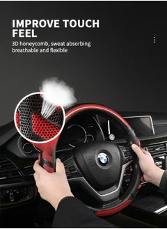 Steering Wheel Cover，Universal 38cm Steering Wheel Cover Great Grip with 3D Honeycomb Anti-Slip Design, Car Decoration Accessories,Automotive Supplies - pzsku/Z246C7A0687A8D07DDBDEZ/45/_/1668851700/069ddc81-e379-49b6-8cf9-cdbe16903737