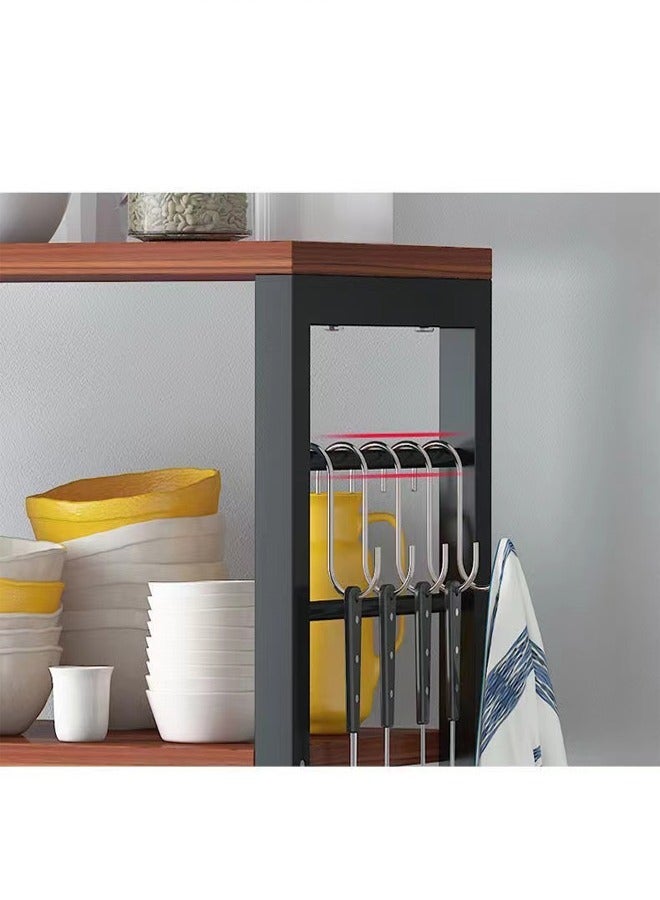fashionhome 3 Tier Microwave Oven Stand Storage Cart with Metal Frame  - Image 4