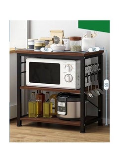 fashionhome 3 Tier Microwave Oven Stand Storage Cart with Metal Frame  - Image 3