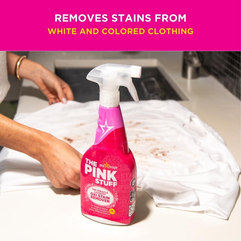 THE PINK STUFF Stardrops - The Pink Stuff - The Miracle Laundry Oxi Stain Remover Spray 500ml - Image 4