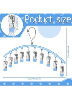 Generic Hanging Drying Rack 2pcs Hanging Drying Rack with 10 Clips Laundry Drying Rack  - Image 2