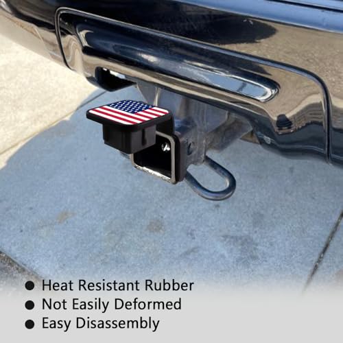 ASUBHA 2 Inch Hitch Cover, Trailer Hitch Cover Tube Plug Insert Fits 2 Inch Receivers Class 3 4 5 for Toyota Ford Jeep Chevrolet Nissan Dodge Ram Porsche Mercedes Benz Polaris Ranger ATV UTV Polaris - Image 4