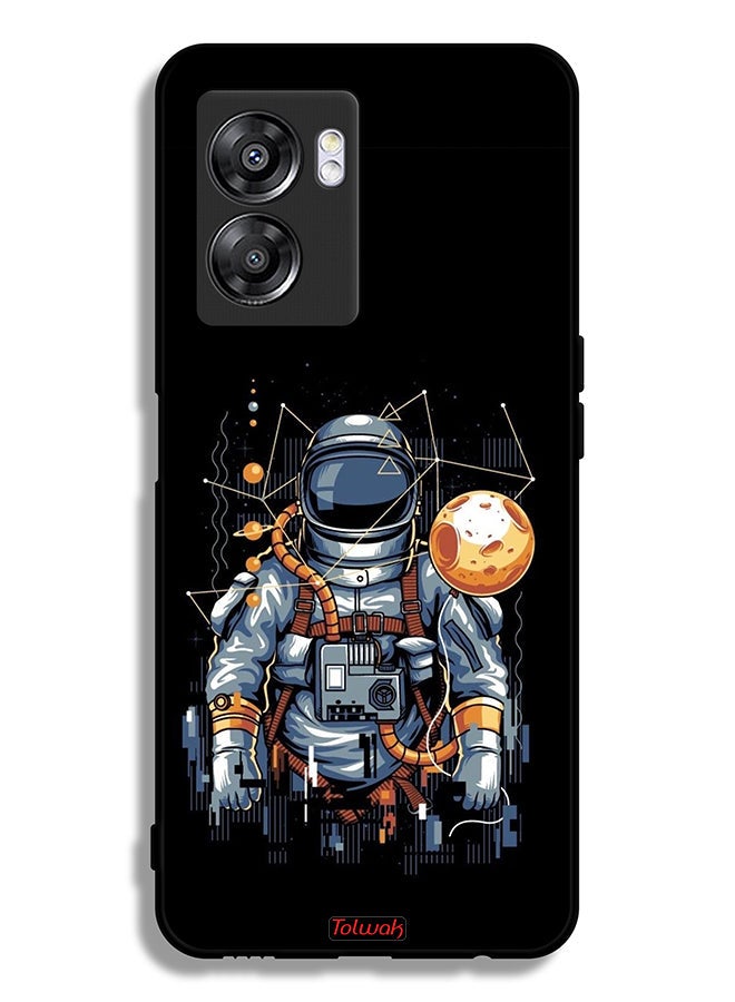 Tolwak OnePlus Nord N300 Protective Case Cover Astronaut Abstract Art - Image 2