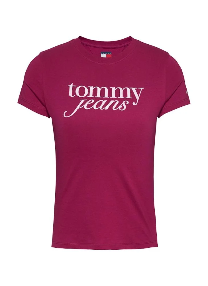 TOMMY JEANS Crew Neck Logo T-Shirt