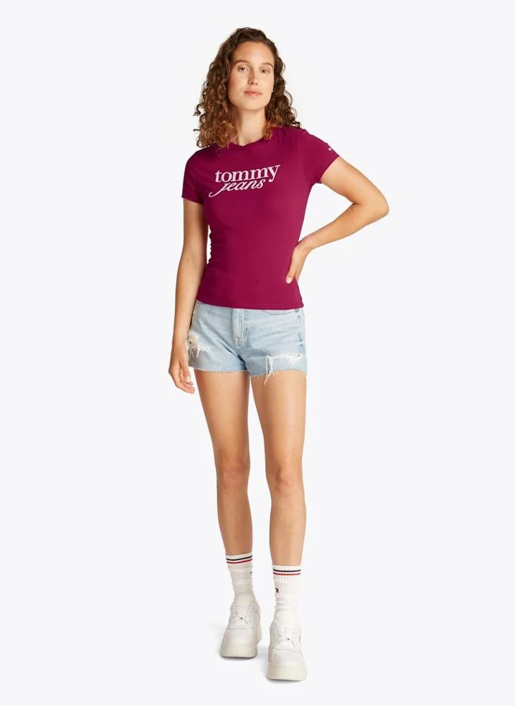 TOMMY JEANS Crew Neck Logo T-Shirt