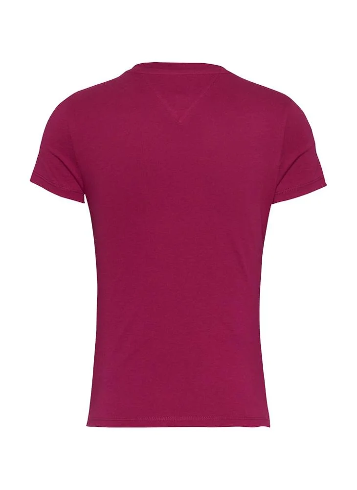 TOMMY JEANS Crew Neck Logo T-Shirt