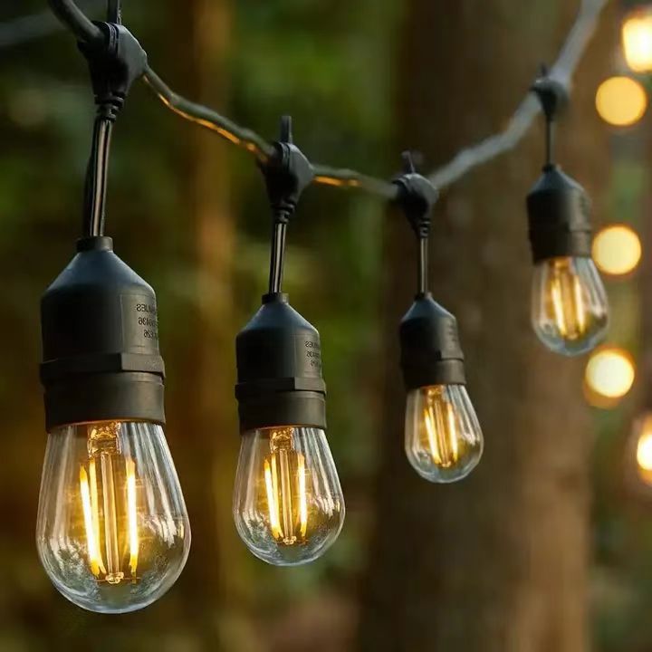 S14 Tungsten Lamp Outdoor Waterproof Horse Racing Lamp String Bulb Lamp Camping Lamp Tent Lamp Canopy Decorative Atmosphere Lamp - Image 5