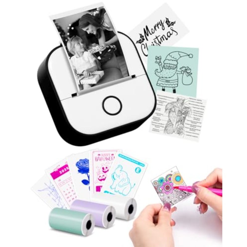 Label Maker Machine with Tape, D30 Mini Label Printer Wireless Labeler Machine with Bluetooth, Sticker Small Label Maker for Phone and Tablet, Portable Label Printer for Home, School, Officebaihuo - Image 1