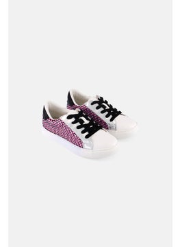 Kids Girl Jrowdy Lace Up Shoes, White Combo
