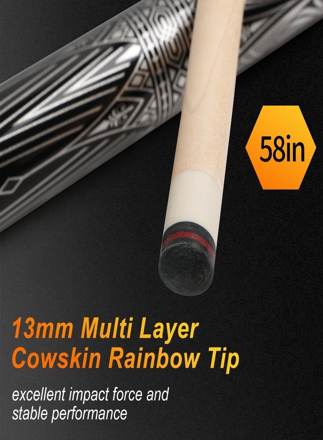 IIQ Pool Cues Stick,3 in 1 Adjustable Maple Pool Cue Stick Sets Cue Sticks 58 inch Pool Cues Adult Canadian Maple Wood Billiard Stick with Carry Case Joint Protective Cover - Image 5