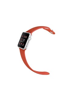 FITIT FITIT Bands for Apple Watch Band match with any Apple Watch Series 3 and Above (41mm 38mm and 40mm cases), Soft Silicone Sport Replacement Strap, Red  - Image 3