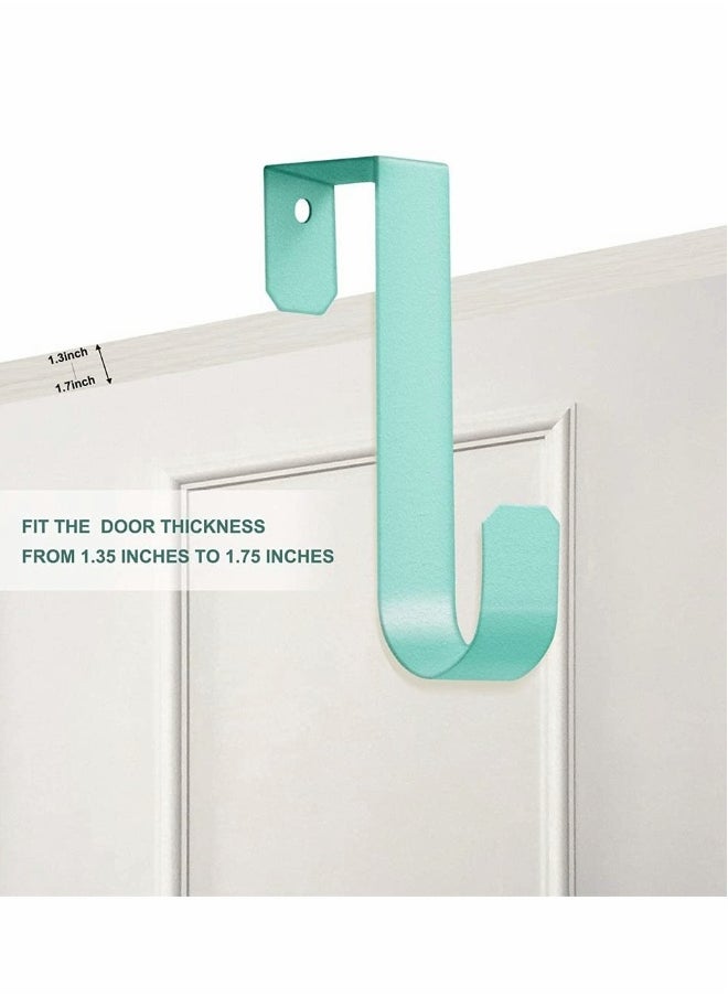 Generic - Nail Free Hook Behind The Door, Over Cabinet Hook, Packs Of 6 Colorful Durable Metal Over Door Hooks For Cabinet And Closet Single Over Door Hooks Fits For Door Widths Up To 4.2 CM - Image 1