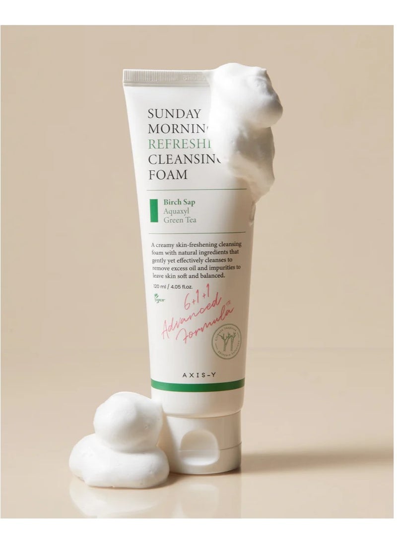 AXIS-Y - Sunday Morning Refreshing Cleansing Foam 120ml - Image 1