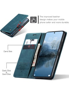CaseMe For Xiaomi Poco X6 Pro Cover, Magnetic Adsorption Full Body Shockproof Protective Flip Cover, PU Leather Hidden Stand Wallet Case  - Image 2