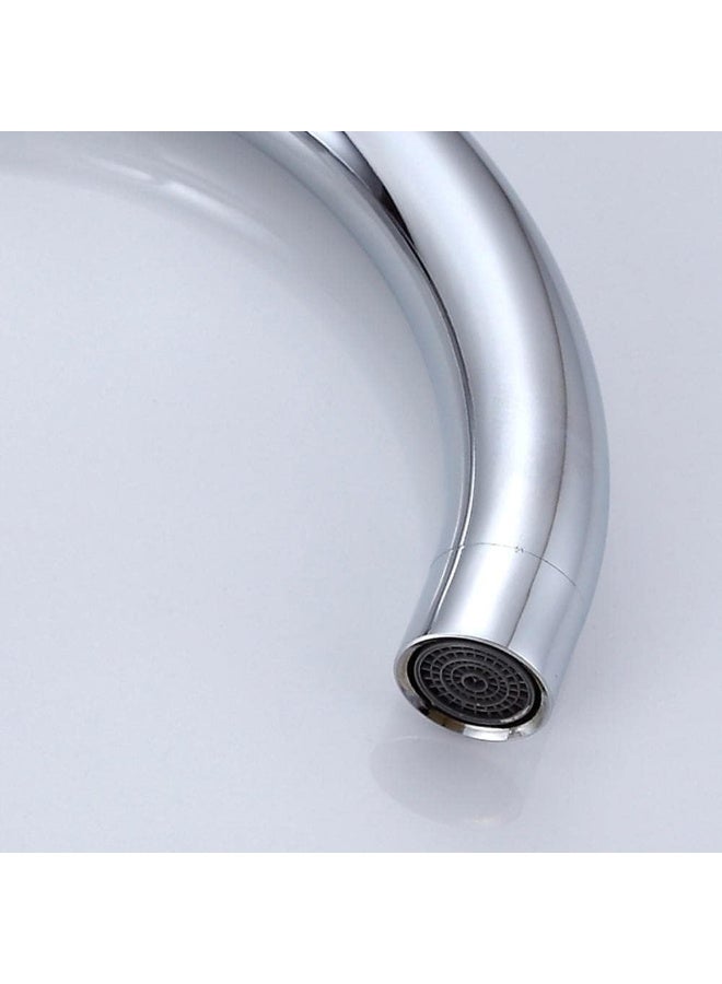 Biella Faucet Sink Spout Mixer Stainless Steel Replacement Spout For Easy Diy Installation Silver Finish - Image 3