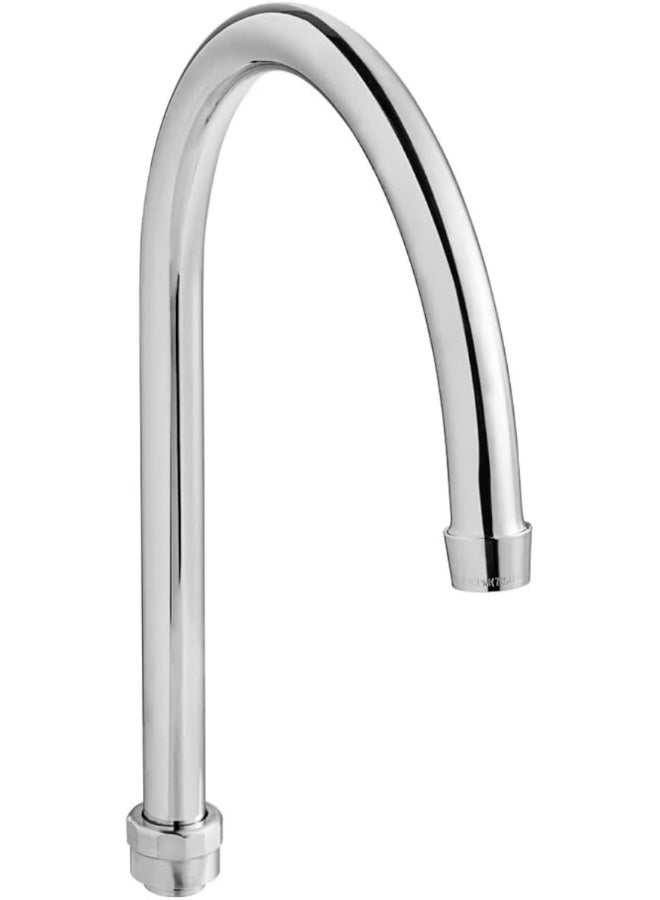 Biella Faucet Sink Spout Mixer Stainless Steel Replacement Spout For Easy Diy Installation Silver Finish - Image 1