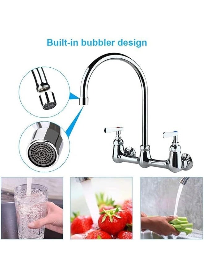 Biella Faucet Sink Spout Mixer Stainless Steel Replacement Spout For Easy Diy Installation Silver Finish - Image 5