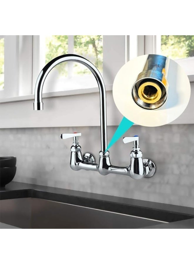 Biella Faucet Sink Spout Mixer Stainless Steel Replacement Spout For Easy Diy Installation Silver Finish - Image 4