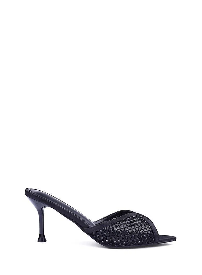 IconStyle Womens  heeled sandal with deco bow